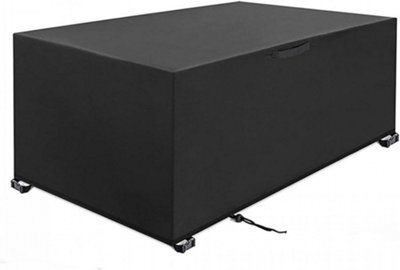 Waterproof Outdoor Table Cover, Rectangular Furniture Cover In 420D Oxford Fabric, 200X160X70 Cm (Black) - image 1
