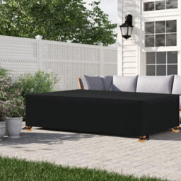 Waterproof Outdoor Table Cover, Rectangular Furniture Cover In 420D Oxford Fabric, 200X160X70 Cm (Black) - thumbnail 6