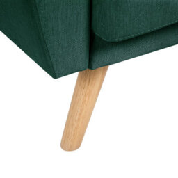 Wyld And Coco Everluxe Armchair Green Fabric With Rubberwood Legs Modern Minimalist - W89 X D85 X H82Cm - thumbnail 8