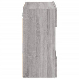 Berkfield Durable Tv Wall Cabinet With Led Lights Grey Sonoma 58.5X30X60.5 Cm - thumbnail 9