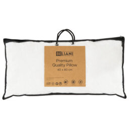 Beliani Bed Pillow Errigal Low Microfibre 40 X 80 Cm White - thumbnail 6