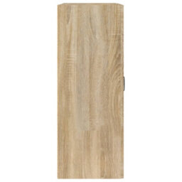 Berkfield Hanging Wall Cabinet Sonoma Oak 69.5X32.5X90 Cm - thumbnail 6