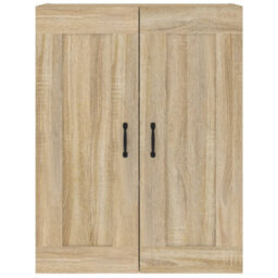 Berkfield Hanging Wall Cabinet Sonoma Oak 69.5X32.5X90 Cm - thumbnail 5