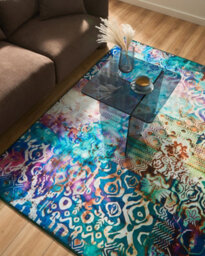 Beliani Rug Isvanta Multicolour 140 X 200 Cm - thumbnail 2