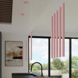 Sollux Lighting Pastelo Steel Pink 2 Lights Modern Pendant Lamps - thumbnail 9