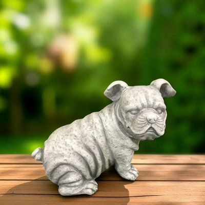 Minster Sitting Bulldog Ornament - L26 X W20 X H39 Cm