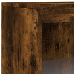 Berkfield Sideboard With Led Lights Smoked Oak 60.5X37X100 Cm - thumbnail 9