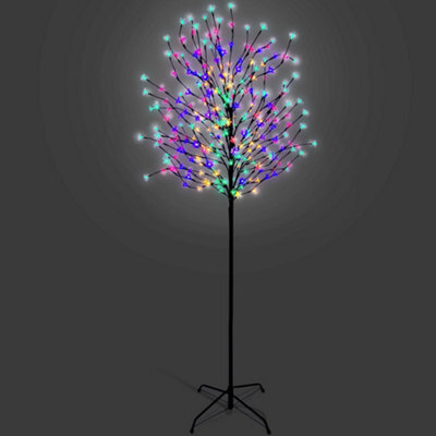 Netta 6Ft Cherry Blossom Tree With 300 Led Lights, Suitable For Indoor And Outdoor Use - Multi-Colour - image 1