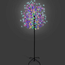Netta 6Ft Cherry Blossom Tree With 300 Led Lights, Suitable For Indoor And Outdoor Use - Multi-Colour