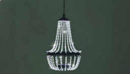 Solar Powered Acrylic Crystal Chandelier Light  Outdoor Garden Cool White Decor