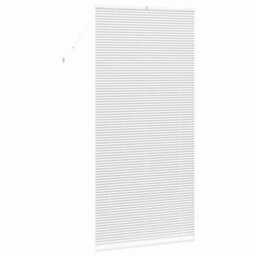Berkfield Window Blind With Curtains Manual White Aluminium - thumbnail 7
