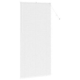 Berkfield Window Blind With Curtains Manual White Aluminium - thumbnail 5