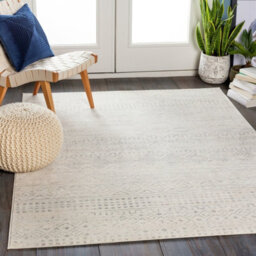 Livabliss Roma-Modern Grey White Living Dining Bedroom Rug 200 X 275 Cm Easy Care, Non Shedding - thumbnail 2