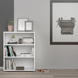 Furniture To Go Prima Bookcase 2 Shelves In White - thumbnail 4