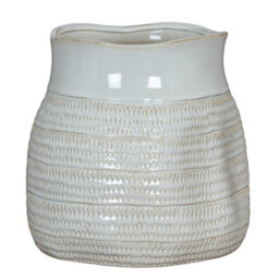Tava Hewn Bud Vase - Organic Textured Ceramic Decor Accent - thumbnail 2