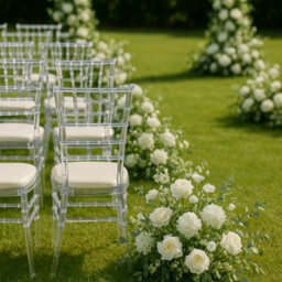 Bravich Clear Acrylic Chiavari Dining Chairs Wedding Event Chair  - Set Of 4 - thumbnail 6