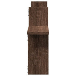 Berkfield Wall Shelves 2 Pcs Brown Oak 38X12X38 Cm Engineered Wood - thumbnail 5