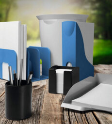 Durable Eco Magazine Rack Recycled Plastic Document File Organiser - A4 Blue - thumbnail 4