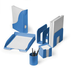 Durable Eco Magazine Rack Recycled Plastic Document File Organiser - A4 Blue - thumbnail 2