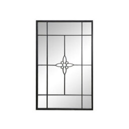 Aspect Furniture Decorative Wall Mirror,metal Window Mirror (Black, 80((W)X120(H)X3(D) Cm) - thumbnail 2
