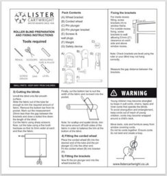 Lister Cartwright Moroccan Tile Print Blackout Roller Blinds Easy Fit Child Safety Included (Indigo, 90 X 140 Cm) - thumbnail 5