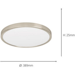 Loops 2 Pack Sleek Modern Satin Nickel Round Ceiling Light For Stylish Indoor Spaces - thumbnail 4