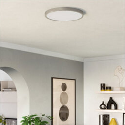Loops 2 Pack Sleek Modern Satin Nickel Round Ceiling Light For Stylish Indoor Spaces - thumbnail 6
