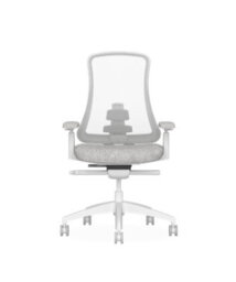 Flexispot Ergonomic Chair With Aesthetics And Craftsmanship Sheer White On Grey - thumbnail 1