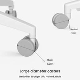 Flexispot Ergonomic Chair With Aesthetics And Craftsmanship Sheer White On Grey - thumbnail 6