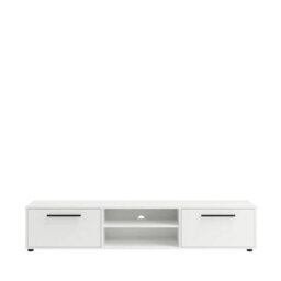 Arte Maxione 10 Tv Cabinet 190Cm - White, Expansive Minimalist Media Centre - thumbnail 3