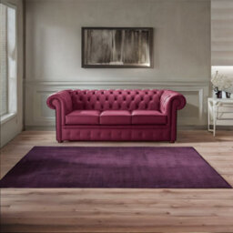 Chesterfield 3 Seater Shelly Anemone Leather Sofa Bespoke In Classic Style - thumbnail 2