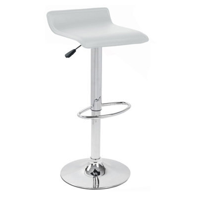 Baconey Adjustable Breakfast Bar Stool - White - image 1