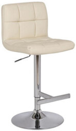 Baconey Adjustable Breakfast Bar Stool - White - thumbnail 2