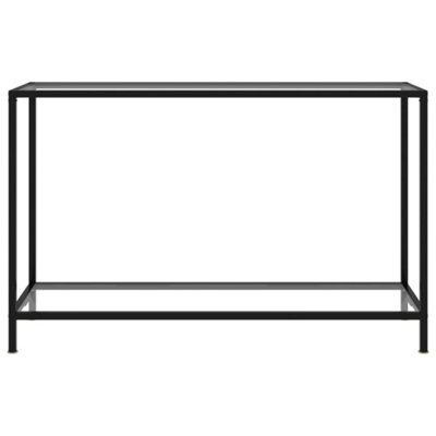 Berkfield Stylish Console Table Transparent 120X35X75 Cm Tempered Glass - image 1