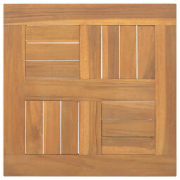 Berkfield Durable Square Table Top 40X40X2.5 Cm Solid Wood Teak - thumbnail 2