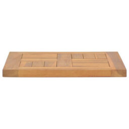 Berkfield Durable Square Table Top 40X40X2.5 Cm Solid Wood Teak - thumbnail 3