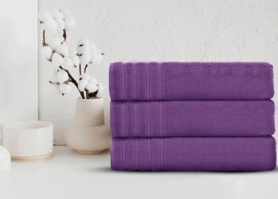 Velosso Xxl Towel 100% Cotton Everyday Towel - Purple