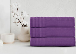 Velosso Purple Everyday 100% Cotton Towels 360 Gsm Jumbo Sheet
