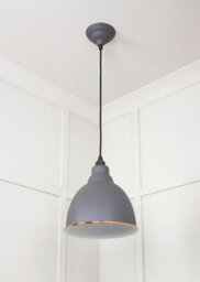 From the Anvil White Gloss Brindley Pendant In Bluff - thumbnail 5