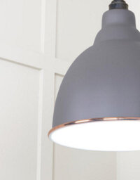 From the Anvil White Gloss Brindley Pendant In Bluff - thumbnail 6