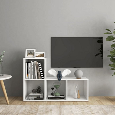 Berkfield Tv Cabinets 2 Pcs White 72X35X36.5 Cm Engineered Wood - image 1