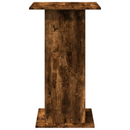 Berkfield Bar Table With Storage Smoked Oak 60X60X102 Cm Engineered Wood - thumbnail 5