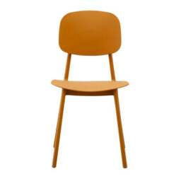 Fusion Living Mustard Yellow Plastic Olso Dining Chair - thumbnail 5