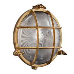 Nordlux Polperro Outdoor Patio Terrace Garden Wall Light In Brass (Height) 9.3Cm - thumbnail 2