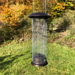 Selections Metal Complete Bird Feeding Station With 4 Feeders & Round Metal Patio Stand - thumbnail 5