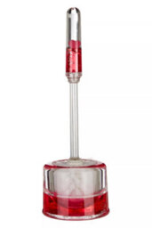 Orsina Acrylic Hearts Toilet Brush Holder Design - thumbnail 1