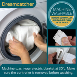 Dreamcatcher King Size Electric Blanket Heated Bed Underblanket Polyester Detachable Control 3 Heat Settings - thumbnail 7