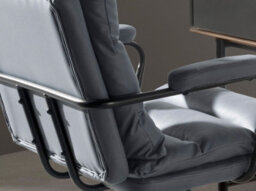 Angel Cerda Modern Grey Fabric Office Swivel Chair For Ultimate Comfort - thumbnail 4