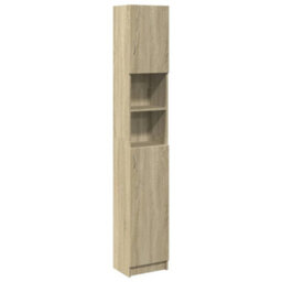 Vidaxl Bathroom Cabinet Sonoma Oak 32X25.5X190 Cm Engineered Wood - thumbnail 2