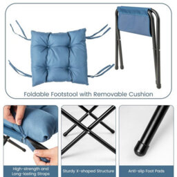 Gainoom Brown Lazy Chair With Ottoman Modern Leisure Reading Chair Lounge Chair With Pillow - thumbnail 8